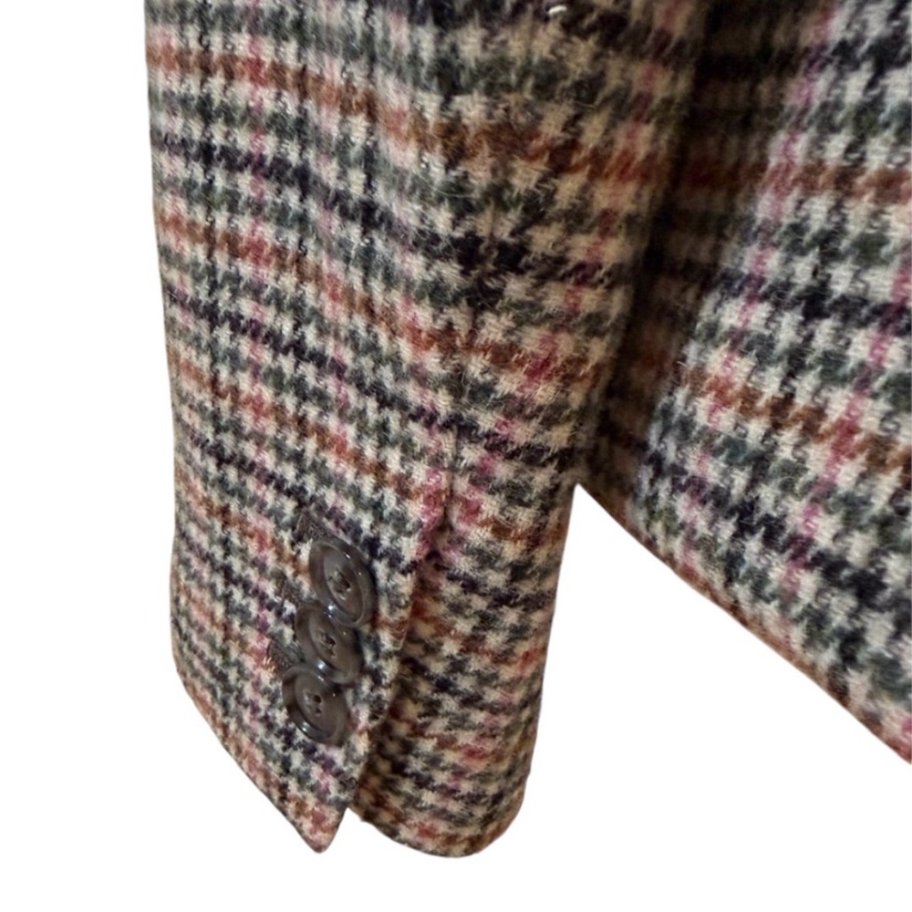 Talbots Wool Houndstooth Blazer Owl Lining Business Career Women’s Size 10P NWT - Picture 6 of 13